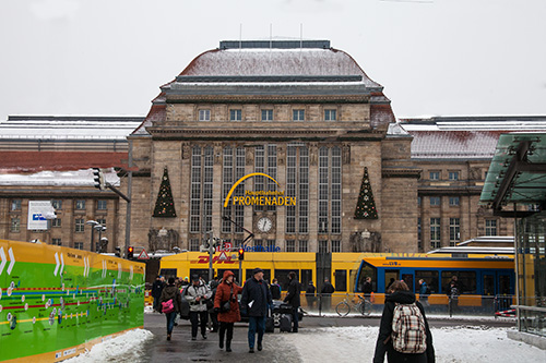 German train station