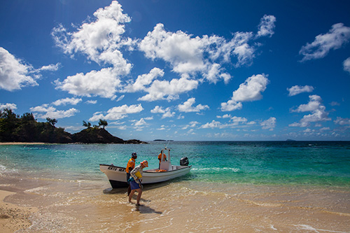 Fiji - dream beach landing